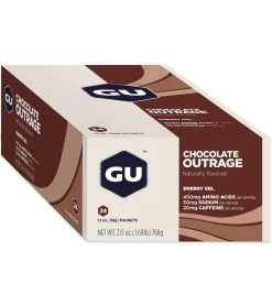 GU Energy Gel (24 Pack) -Swimming Equipment 5672075559080 chocolateoutrage 3a