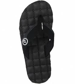 Volcom Men's Recliner Flip Flop 10 Volcom Men's Recliner Flip Flop -Swimming Equipment 5672258928808 blackwhite 4a