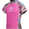 Girls' Topsy Turvy S/S Rash Guard (Toddler, Little Kid, Big Kid)