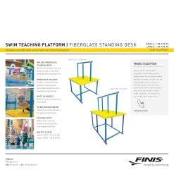 FINIS Swim Teaching Platform 1.8m X 1.1m -Swimming Equipment 5672449278120 redblue 5a