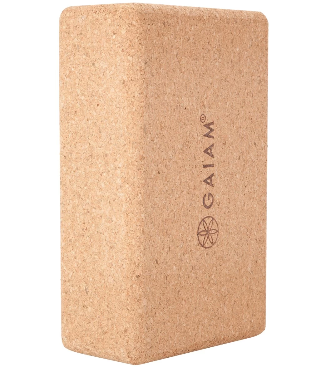Gaiam Cork Yoga Block 3 Inch 2 Gaiam Cork Yoga Block 3 Inch - Image 2