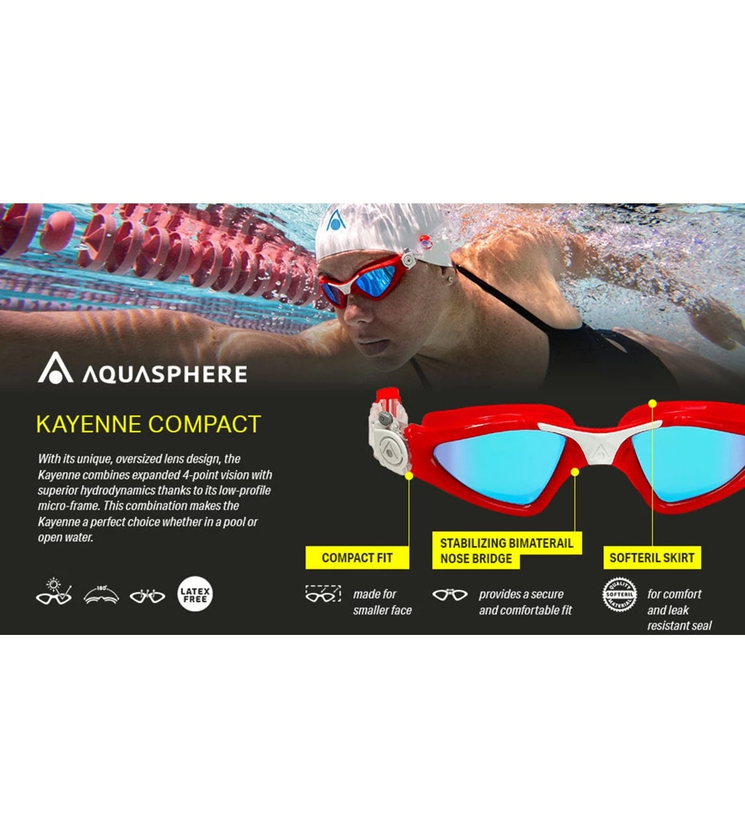 AQUASPHERE Kayenne Compact Fit Goggle 4 AQUASPHERE Kayenne Compact Fit Goggle - Image 4