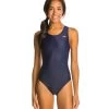 Solid V2 Back Lycra One Piece Swimsuit