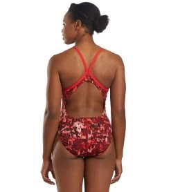 Nike Women's HydraStrong Fire Racerback One Piece Swimsuit 7 Nike Women's HydraStrong Fire Racerback One Piece Swimsuit -Swimming Equipment 5677669187752 universityred 3a