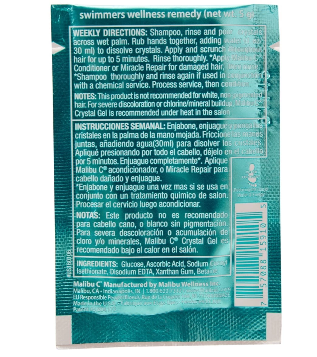 Swimmers Wellness Hair Remedy Treatment (Single Packet) 2 Swimmers Wellness Hair Remedy Treatment (Single Packet) - Image 2