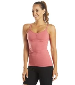 Shirred Yoga Tank -Swimming Equipment 5990717489320 guava 5a