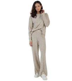 Cozy Leopard Pants -Swimming Equipment 6033678893224 taupe 4a