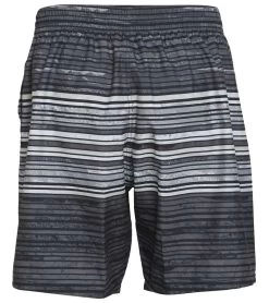 Nike Men's 18" Oxidized Stripe Volley Short 5 Nike Men's 18" Oxidized Stripe Volley Short -Swimming Equipment 6096778100904 black 3a