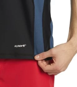 Men's Sleeveless UPF 50+ Comfort Fit Rashguard -Swimming Equipment 6175077531816 black 5a