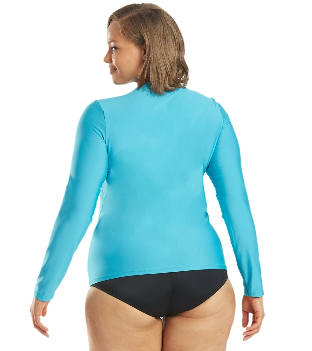 Women's Plus Size L/S UPF 50+ Comfort Fit Rashguard 3 Women's Plus Size L/S UPF 50+ Comfort Fit Rashguard - Image 3