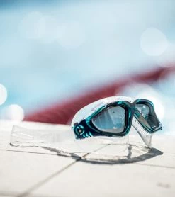 AQUASPHERE Vista Clear Lens Mask -Swimming Equipment 6215487979688 turquoisebluesilver 5a