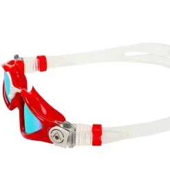 AQUASPHERE Kayenne Mirrored Lens Goggle -Swimming Equipment 6215489978536 bluemirroredlensredwhite 3a