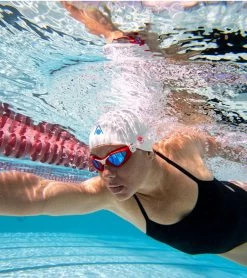 AQUASPHERE Kayenne Mirrored Lens Goggle -Swimming Equipment 6215489978536 bluemirroredlensredwhite 7a