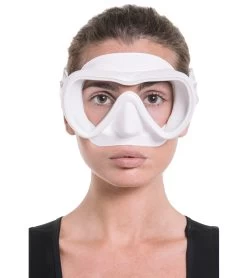 CRESSI A1 Yellow Anti-Fog Lens Scuba Mask -Swimming Equipment 6229797830824 whitewhite 3a