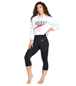 Speedo Women's Capri Legging -Swimming Equipment 6236227502248 speedoblack 3a
