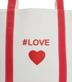 #LOVE "Heart" Beach Tote -Swimming Equipment 6287103230120 red 4a