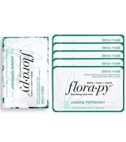 Detox Aromatherapy Sheet Mask 5 Count, Jasmine Peppermint -Swimming Equipment 6611788660904 4