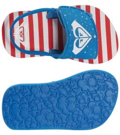 Roxy Finn Sandal (Toddler) 7 Roxy Finn Sandal (Toddler) -Swimming Equipment 6625387184296 redwhiteblue 4a