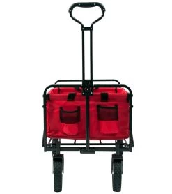 Collapsible Folding Outdoor Utility Wagon -Swimming Equipment 6700183257256 red 2a