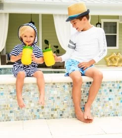 Boys' French Riviera Volley Swim Trunk (Toddler, Little Kid, Big Kid) 6 Boys' French Riviera Volley Swim Trunk (Toddler, Little Kid, Big Kid) -Swimming Equipment 6747573878952 blue 3a