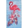 Dohler New Painted Flamingo Beach Towel 30”X 60”