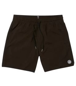 Volcom Men's 16" Lido Solid Swim Trunks