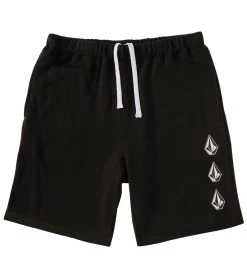 Volcom Men's Iconic Stone Fleece Short -Swimming Equipment 6765667877032 black 3a