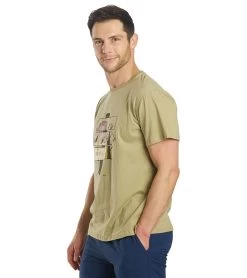Men's T Shirt Be Free Be Kind -Swimming Equipment 6765699989672 beige 5a