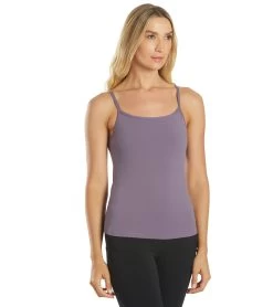 Divine Solid Scoop Back Support Tank 7 Divine Solid Scoop Back Support Tank -Swimming Equipment 6766286209192 purpletaupe 3a