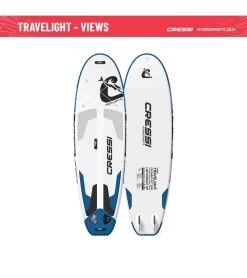 CRESSI Travelight Foldable 9’2’’ Inflatable SUP Set 26 CRESSI Travelight Foldable 9’2’’ Inflatable SUP Set -Swimming Equipment 6856349581480 whiteblue 12a