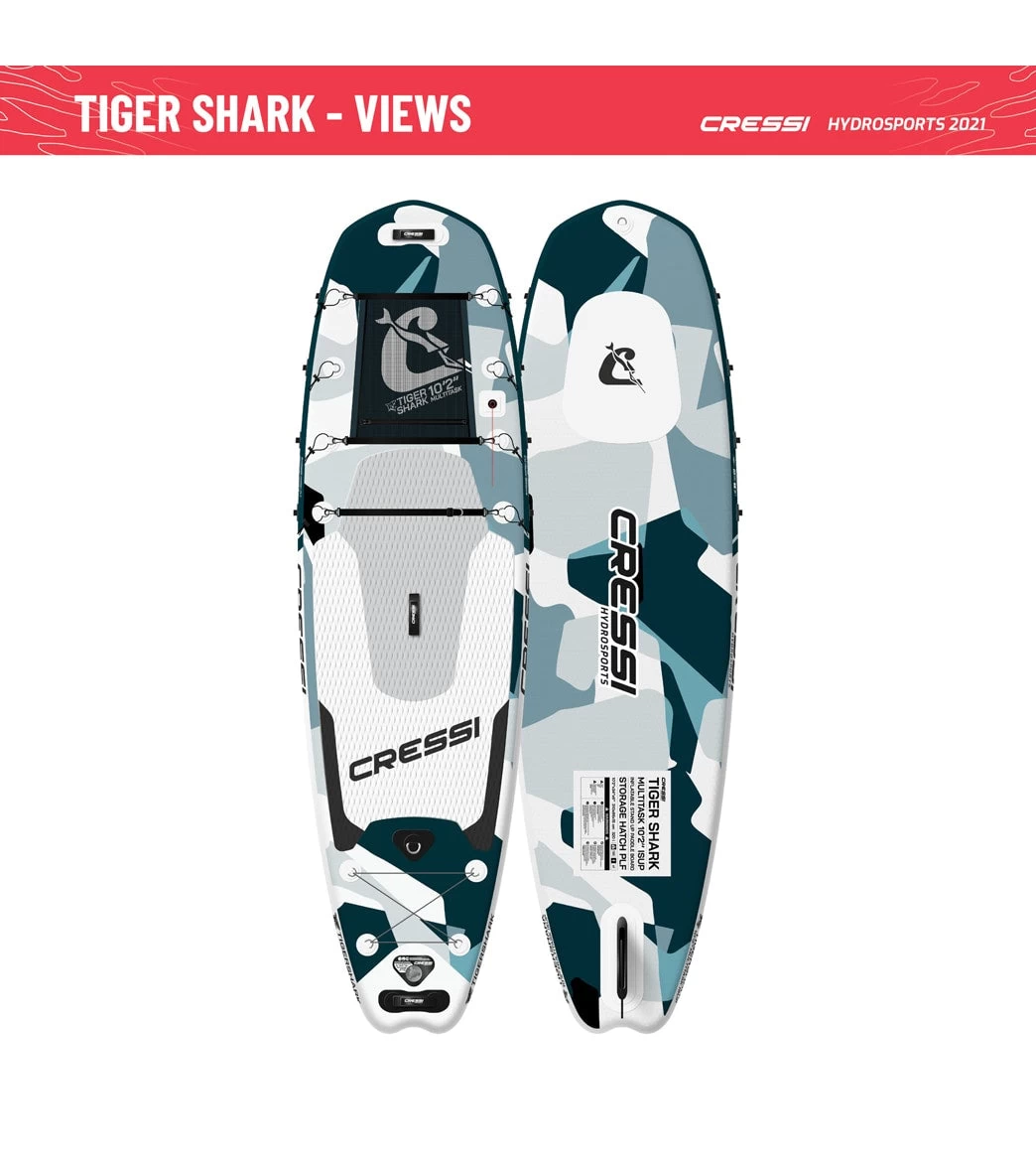 CRESSI Tiger Shark Multitask 10’2’’ Inflatable SUP Set 12 CRESSI Tiger Shark Multitask 10’2’’ Inflatable SUP Set - Image 12