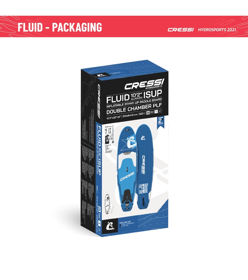 CRESSI Fluid All Round Dc 10'2'' Inflatable SUP Set 10 CRESSI Fluid All Round Dc 10'2'' Inflatable SUP Set - Image 10