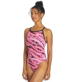 HydroLast Flash Thin Strap One Piece Swimsuit 11 HydroLast Flash Thin Strap One Piece Swimsuit -Swimming Equipment 6940348154024 pink 4a
