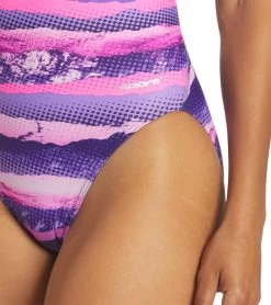 Deep Wide Strap One Piece Swimsuit -Swimming Equipment 6940424569000 purple 5a