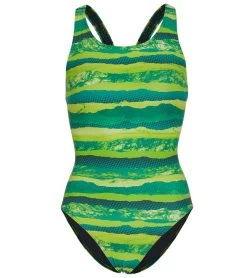 Deep Wide Strap One Piece Swimsuit Youth (22-28)