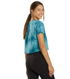 Marika Tie Dye Boxy Crop -Swimming Equipment 6948895555752 bluesprucespiraltiedye 3a