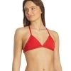 Women's Triangle Solid Bikini Top