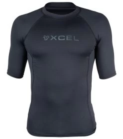Xcel Men's Premium Stretch Performance Fit Short Sleeve UV Rashguard