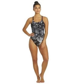 Nike Women's Hydrastrong Tie Dye Spiderback One Piece Swimsuit 8 Nike Women's Hydrastrong Tie Dye Spiderback One Piece Swimsuit -Swimming Equipment 7143578009768 black 4a