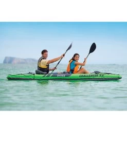 Intex Challenger K2 Kayak W/ 86" Aluminum Oars & High-Output Pump 7 Intex Challenger K2 Kayak W/ 86" Aluminum Oars & High-Output Pump -Swimming Equipment 7159154147496 4
