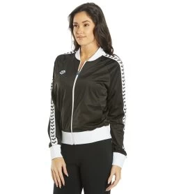 Arena Women's Relax IV Team Jacket 9 Arena Women's Relax IV Team Jacket -Swimming Equipment 7178110337192 blackwhiteblack 5a