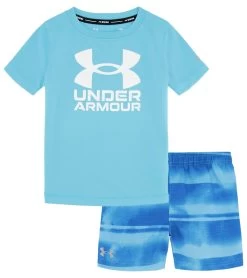 Under Armour Boys' Gated Stripe Swim Set (Baby, Toddler, Little Kid)