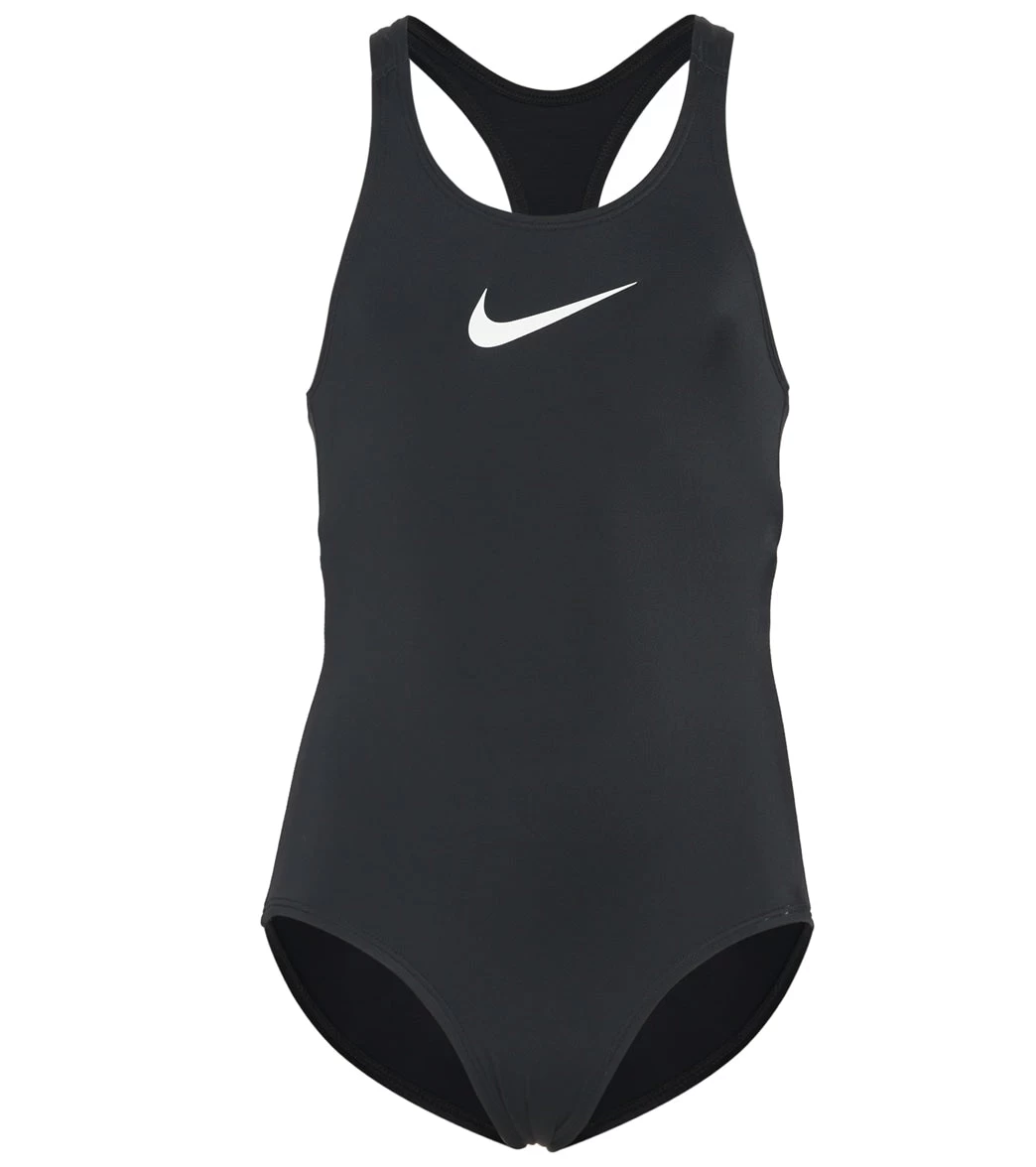 Nike Girls' Essential Racerback One Piece Swimsuit (Little Kid) 1 Nike Girls' Essential Racerback One Piece Swimsuit (Little Kid)