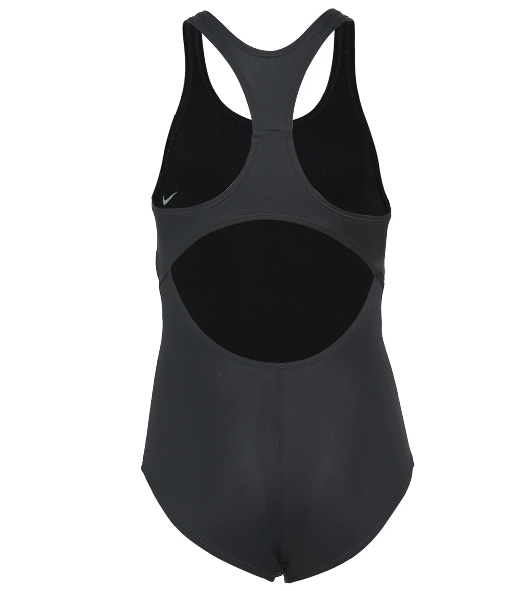 Nike Girls' Essential Racerback One Piece Swimsuit (Little Kid) 2 Nike Girls' Essential Racerback One Piece Swimsuit (Little Kid) - Image 2