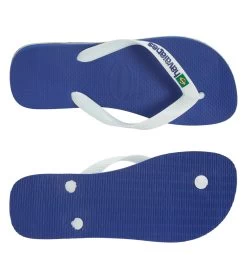 Havaianas Men's Brazil Logo Sandal -Swimming Equipment 7203783704744 marineblue 4a