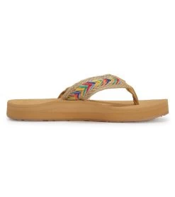 Roxy Women's Rosarito Flip Flop -Swimming Equipment 7209655894184 tan 3a