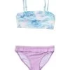 Girls' Sky Dye Frilled Bandeau Bikini Set (Toddler, Little Kid, Big Kid)