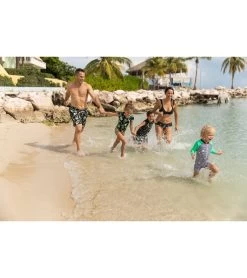 Men's Neon Rainforest Swim Trunks -Swimming Equipment 7217115988136 black 3a