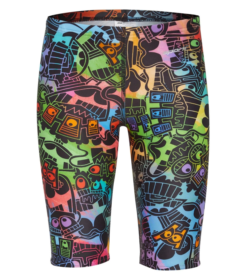 Sporti X Tyler Wallach Limited Edition Rainbow Rave Jammer Swimsuit Youth (22-28) 2 Sporti X Tyler Wallach Limited Edition Rainbow Rave Jammer Swimsuit Youth (22-28) - Image 2