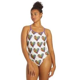 Sporti X Tyler Wallach Limited Edition Heart Face Tie Back One Piece Swimsuit 11 Sporti X Tyler Wallach Limited Edition Heart Face Tie Back One Piece Swimsuit -Swimming Equipment 7242999529640 white 4a